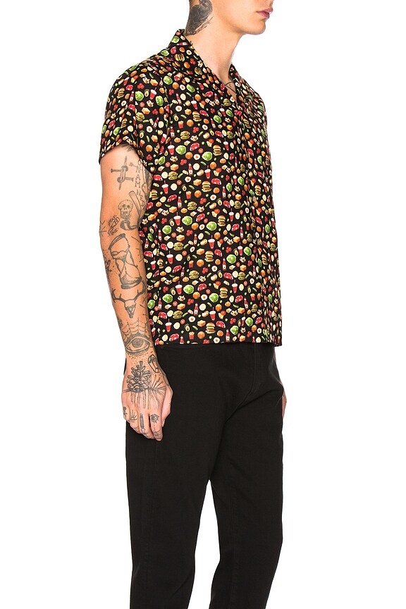 view 2 of 5 CHEMISE ALOHA in Vintage Fast Food & Black