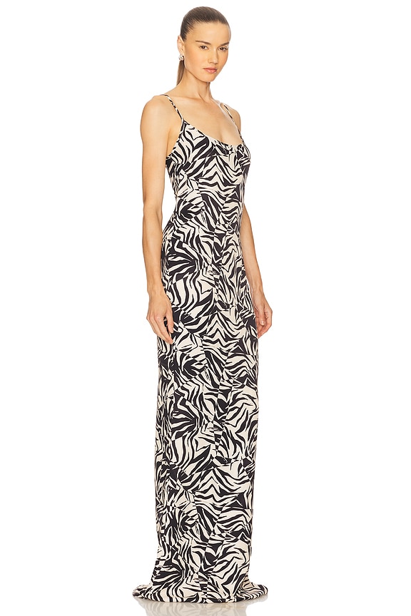 view 2 of 3 The New Arrivals by Ilkyaz Isis Maxi Dress in Zebra Exotique