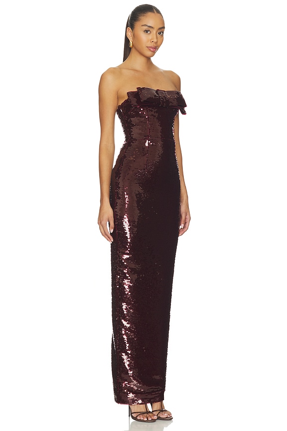 view 2 of 4 ROBE SISU in Deep Merlot