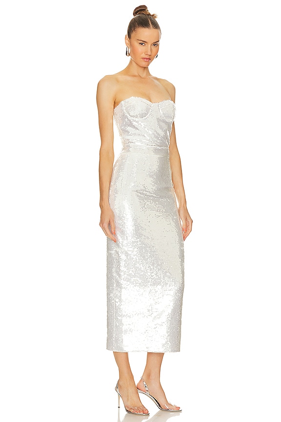 view 2 of 4 ПЛАТЬЕ БЕЗ БРЕТЕЛЬ MONIQUE in Mont Blanc