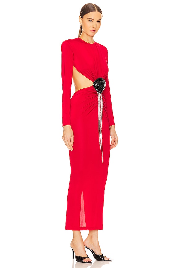 view 2 of 4 Thea Dress in Rouge Dada