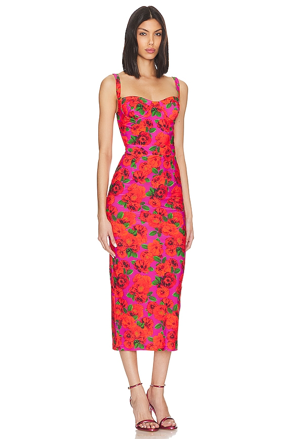 view 2 of 3 Monique Dress in Floral Pink