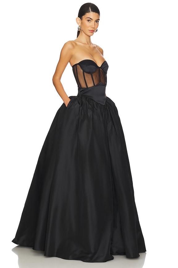 view 2 of 3 ROBE DE SOIRÉE ASTREA in Black Oyster