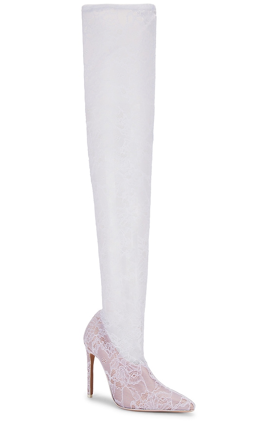 view 2 of 5 110 롱 부츠 in White Lace