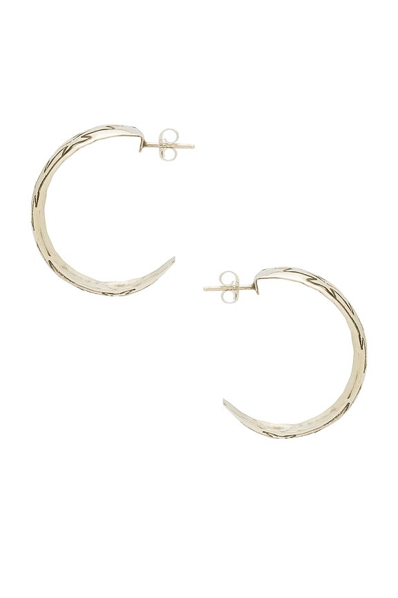 view 2 of 2 Billie Hoop Earrings in Silver