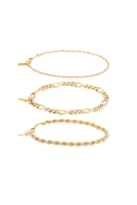 view 2 of 3 LOT DE BRACELETS TRIPLE CROWN in Gold