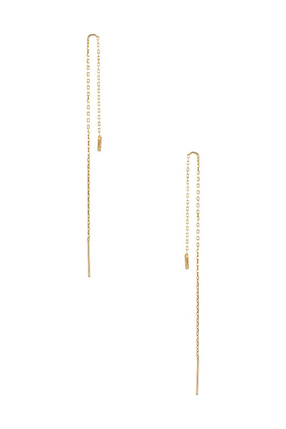 view 2 of 3 BOUCLES D'OREILLES PAVE DISC in Gold