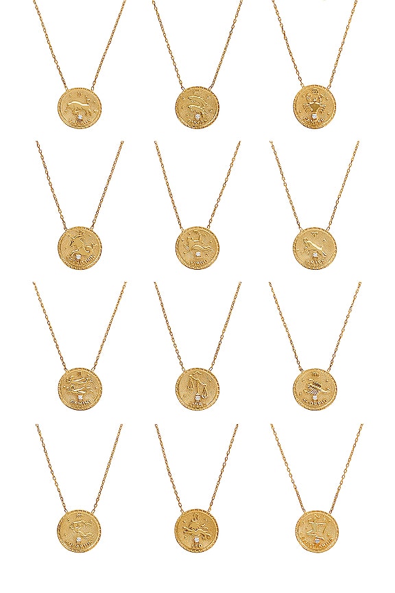 view 2 of 3 Redone Zodiac Vintage Necklace in Gold