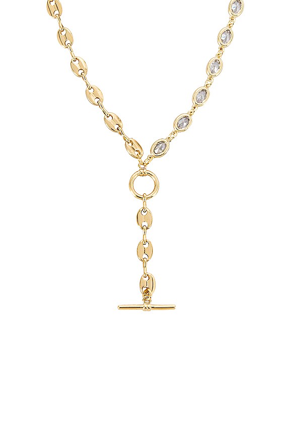 view 2 of 3 Sinclair Lariat Necklace in Gold