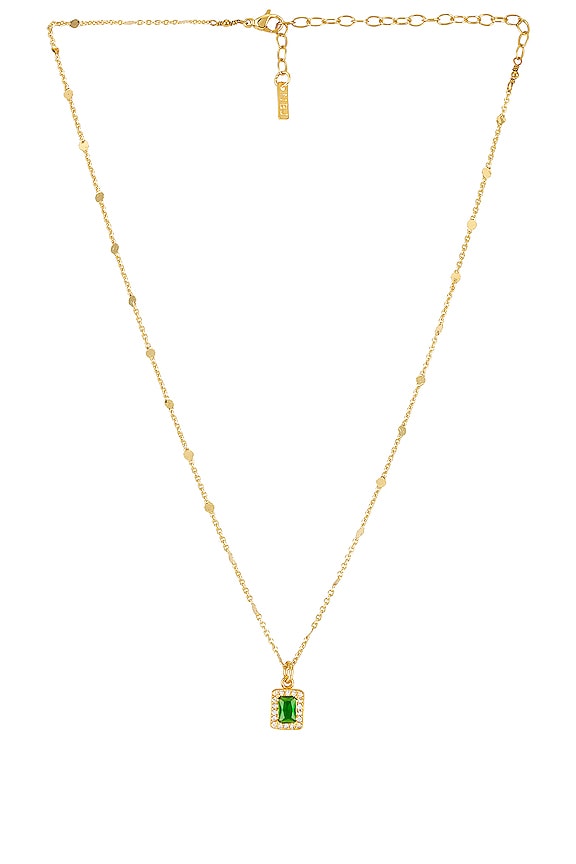 view 1 of 2 Devi Emerald Necklace in Gold