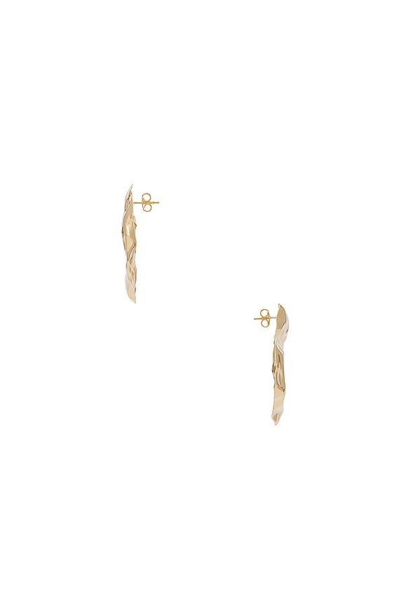 view 2 of 2 PENDIENTES HELENA in Gold