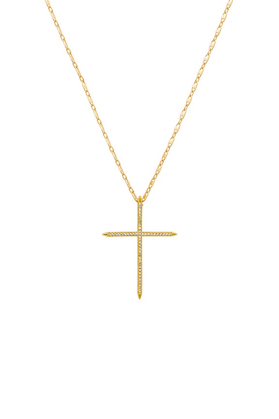 view 2 of 2 Kinna Cross Necklace in Gold