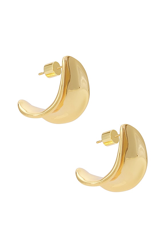 view 2 of 3 BOUCLES D'OREILLES CRÉOLE BELLAH in Gold