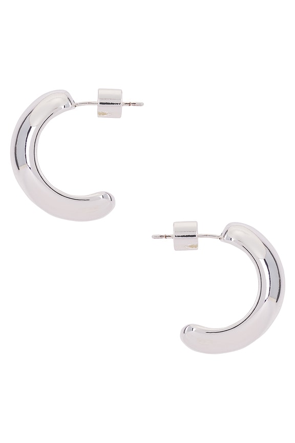 view 2 of 2 Devyn Hoop in Silver