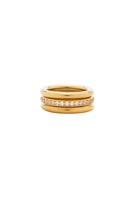 view 1 of 6 Tessa Trio Ring Set in Gold