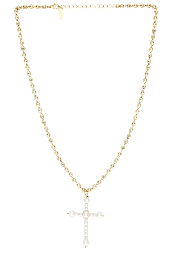 view 1 of 3 COLLAR COLGANTE CHARITY in Gold & Pearl