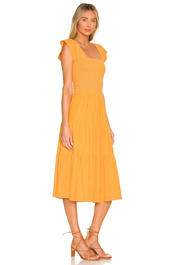 view 2 of 3 Josie Square Neck Midi Dress in Mango