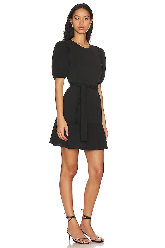 view 2 of 3 Evangeline Belted Mini Dress in Jet Black