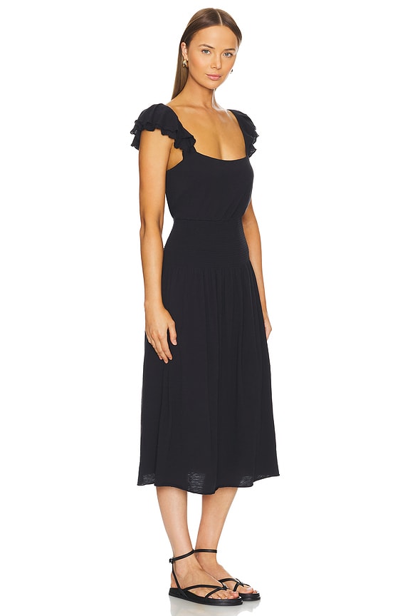 view 2 of 3 Brittini Smocked Waist Dress in Jet Black