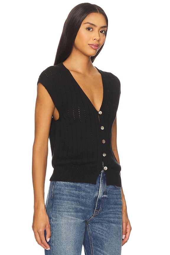 view 2 of 4 Morganna Sweater Vest in Jet Black