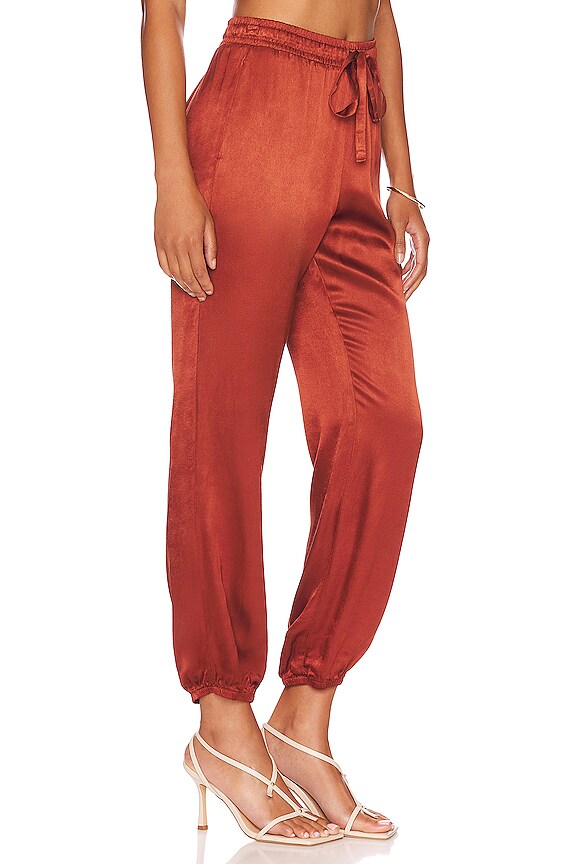 view 2 of 4 Del Rey Dressed Up Lounge Pant in Rust