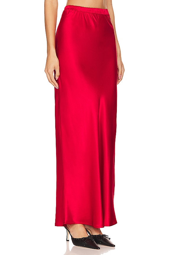 view 2 of 4 Gaia Bias Cut Maxi Skirt in Heartbeat