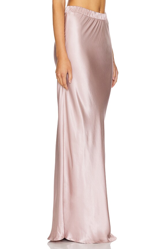view 2 of 6 Gaia Bias Cut Maxi Skirt in Whisper
