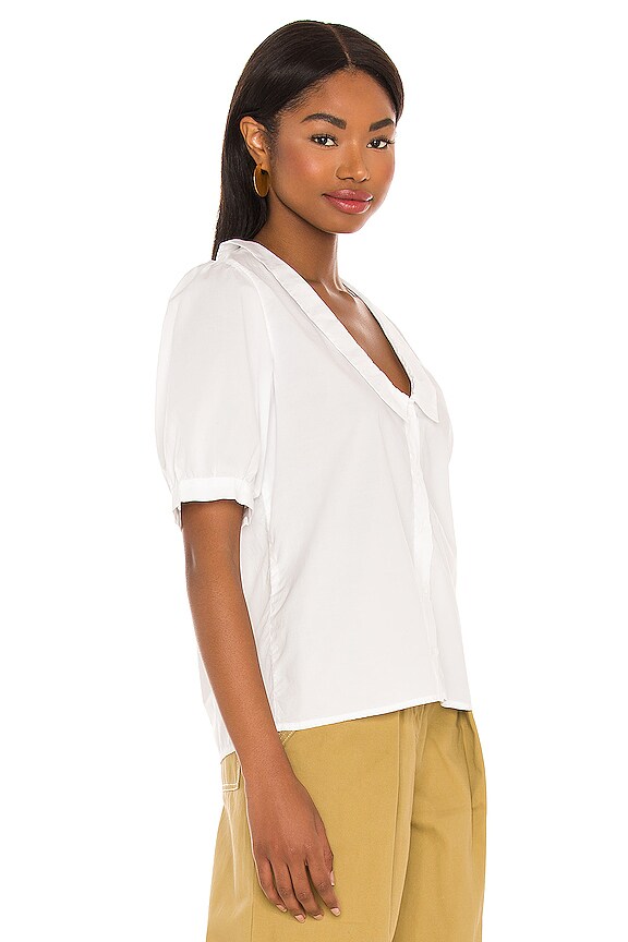 view 2 of 4 Saxen Blouse With Pilgrim Collar in White