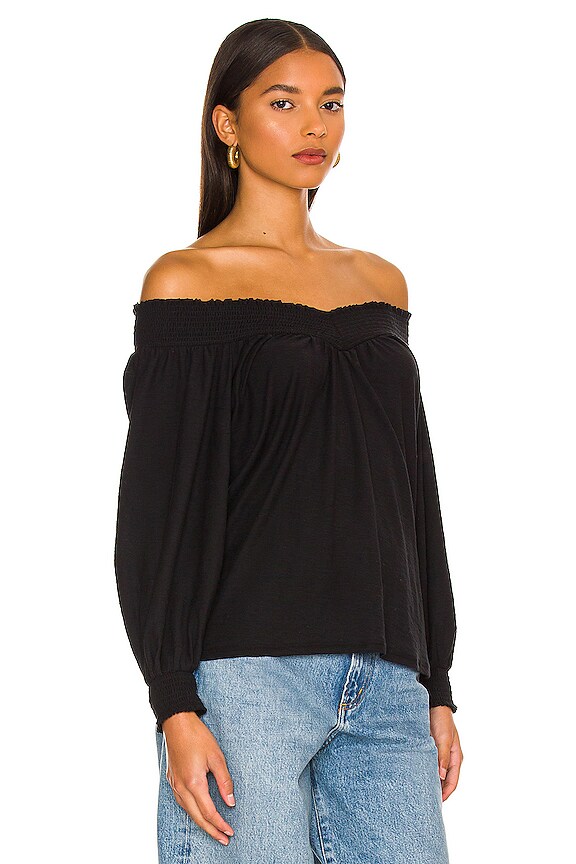 view 2 of 4 Sarina Renaissance Tee in Jet Black