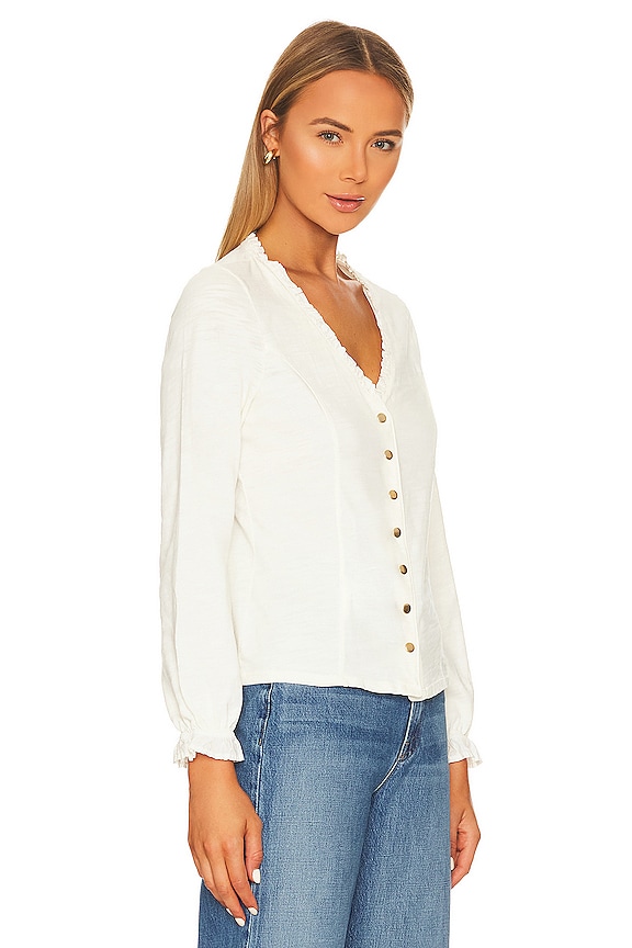 view 2 of 4 Leandra Edwardian Top in Off White