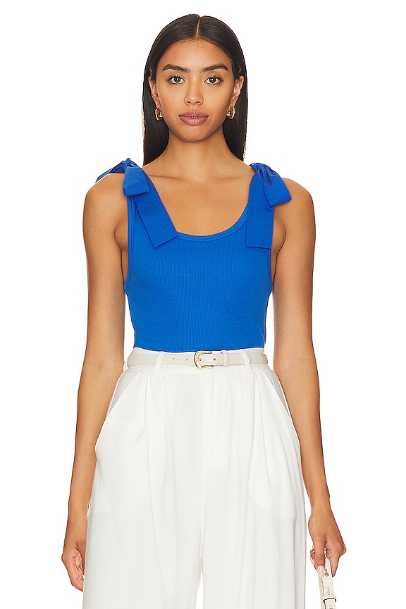 view 1 of 4 Gigi Tank With Ties in Blue Bottle