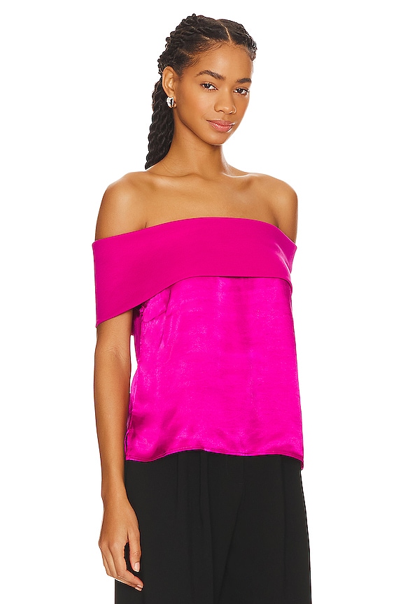 view 2 of 4 TOP CON HOMBROS DESCUBIERTOS VERA in Miss Magenta