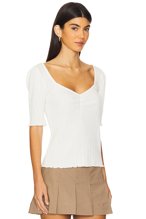 view 2 of 4 Frenchie Top in Porcelain