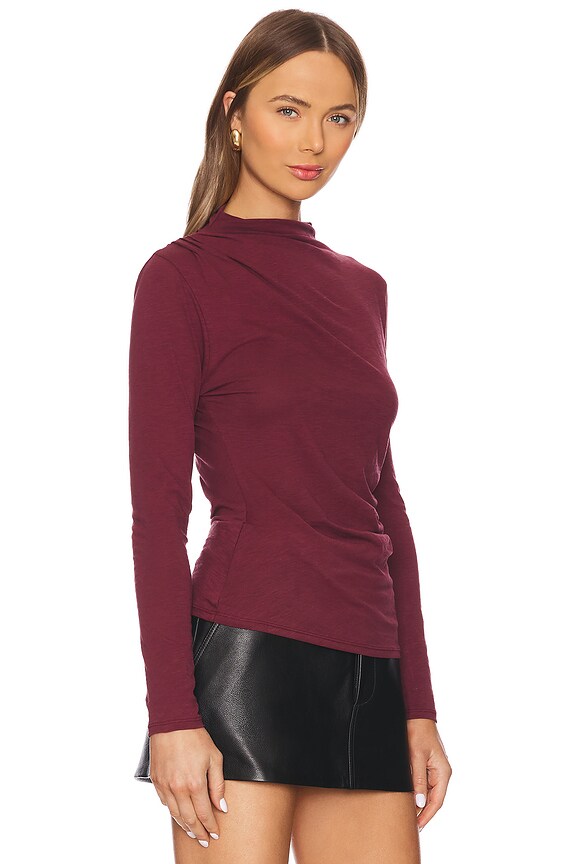 view 2 of 4 АСИММЕТРИЧНЫЙ ТОП CHARLOTTE in Bordeaux