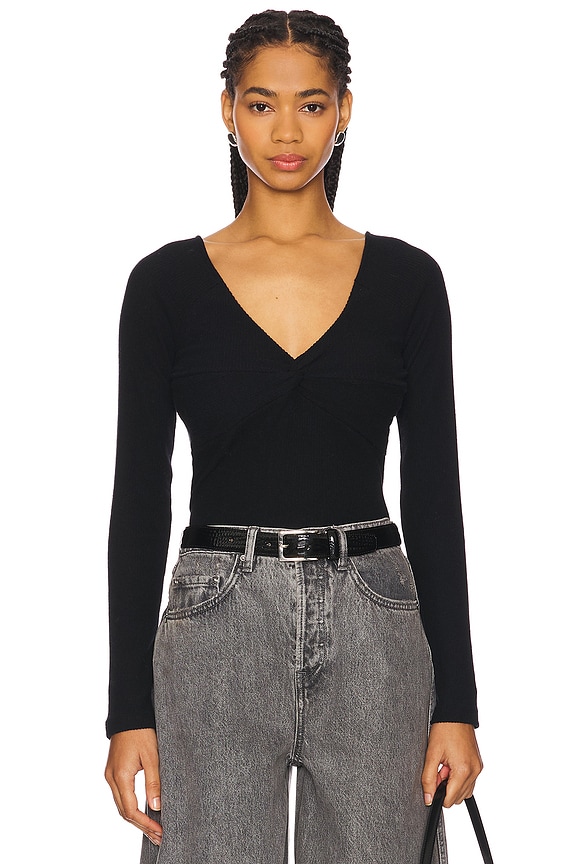 view 1 of 4 Lani Long Sleeve Top in Jet Black