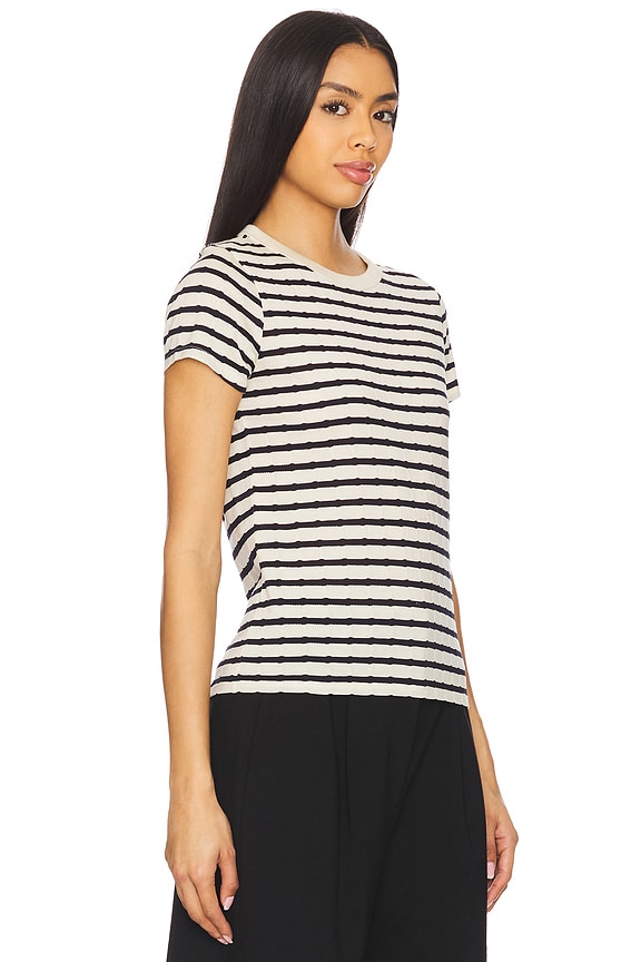 view 2 of 4 LAURENCE シュランクンビンテージティーシャツ in Night Sky Stripe