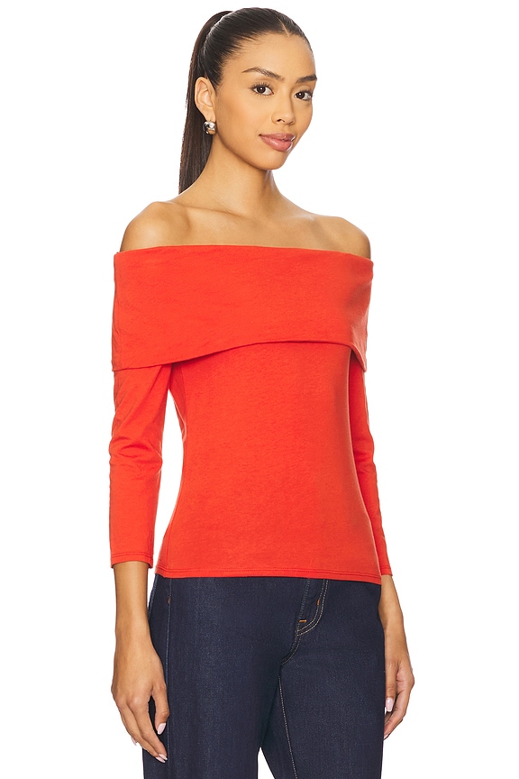 view 2 of 4 ALEXI 티셔츠 in Aurora Red