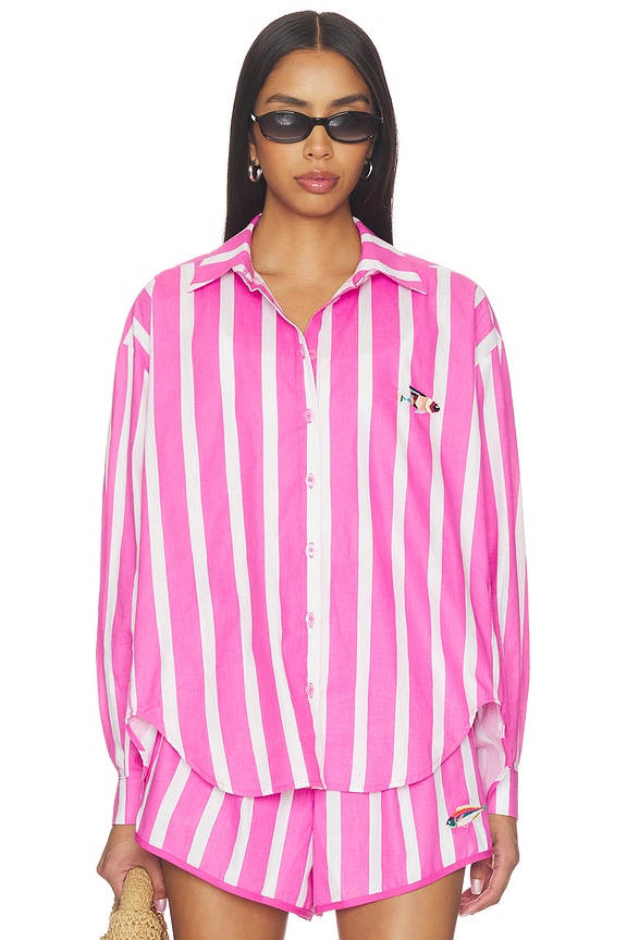 view 1 of 6 CAMISA DE BOTONES OCFORD in Magenta