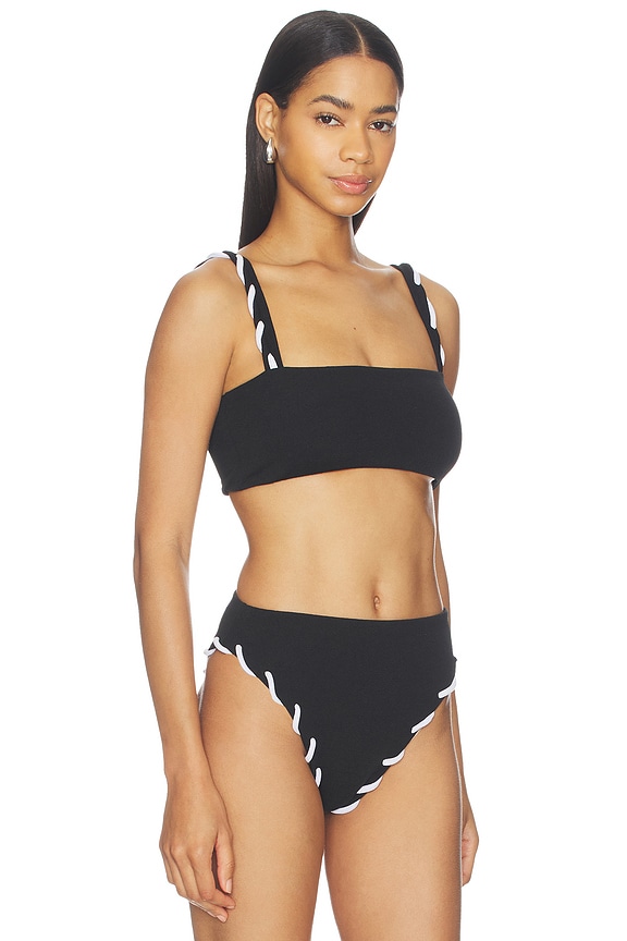 view 2 of 4 TOP BIKINI CONTOUR in Black & White