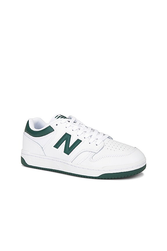 view 2 of 6 ZAPATILLA DEPORTIVA BB480 in White, Nightwatch Green, & Light Aluminum