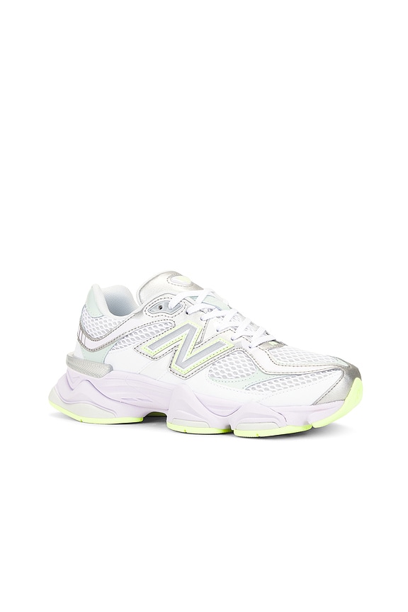 view 2 of 6 9060 in White, Silver Metallic, Taro, & Clay Ash
