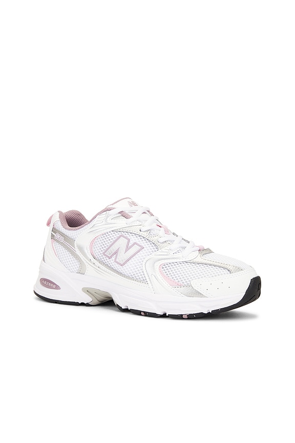 view 2 of 6 КРОССОВКИ 530 in White, Silver Metallic, Ice Wine, & Mid Century Pink