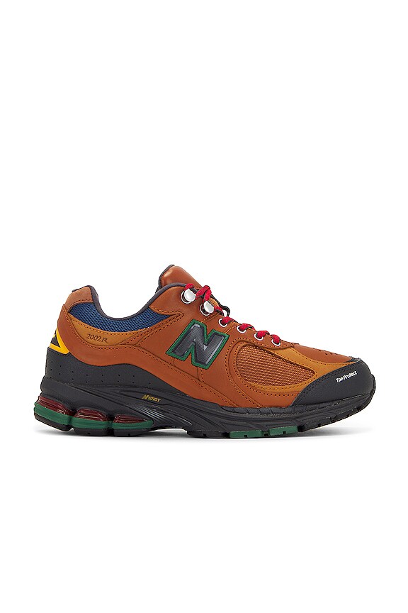 New Balance 2002R in Brown & Team Red | REVOLVE
