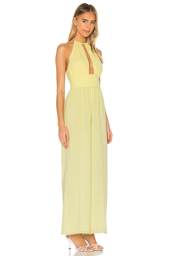 view 2 of 3 Indira Jumpsuit in Pastel Yellow