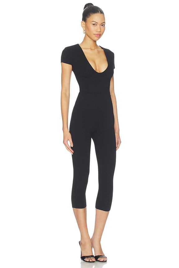 view 2 of 3 Rukmini Capri Jumpsuit in Black