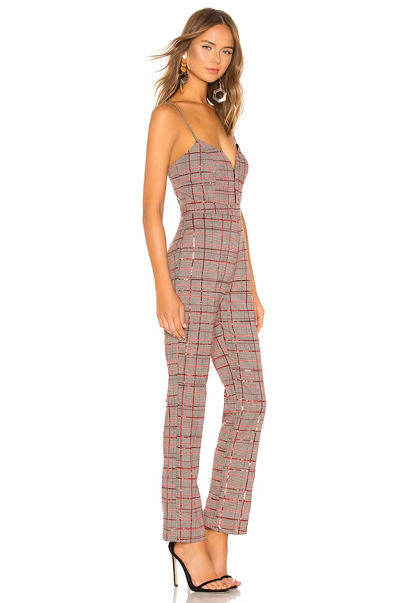view 2 of 4 Davida Jumpsuit in Tan & Red