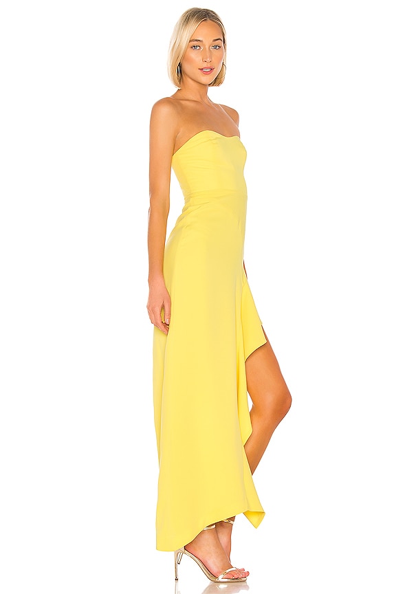 view 2 of 3 ROBE DE SOIRÉE BUSTIER FLOREENA in Yellow