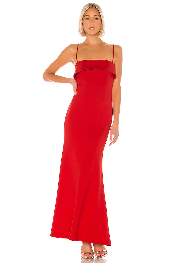 view 1 of 3 Uzi Gown in Red Orange