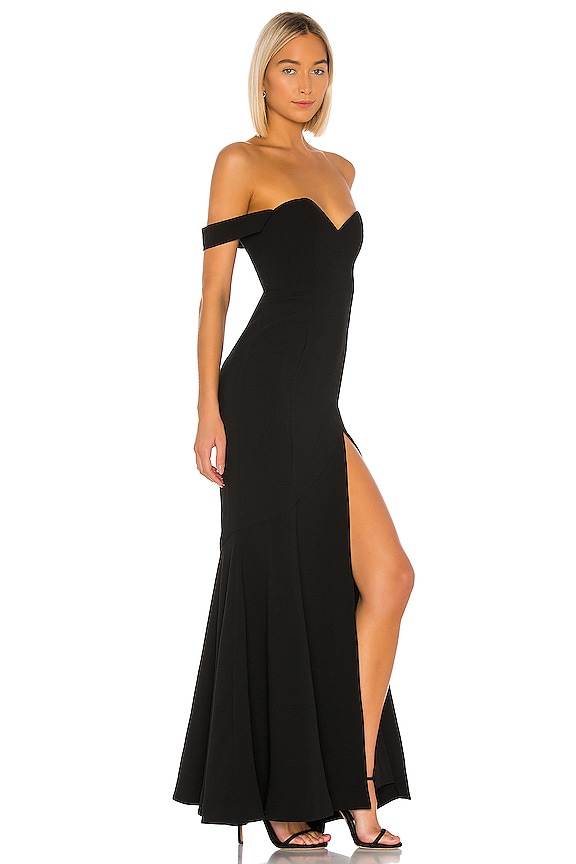 view 2 of 3 VESTIDO HOMBRO DESCUBIERTO MARACUYA in Black