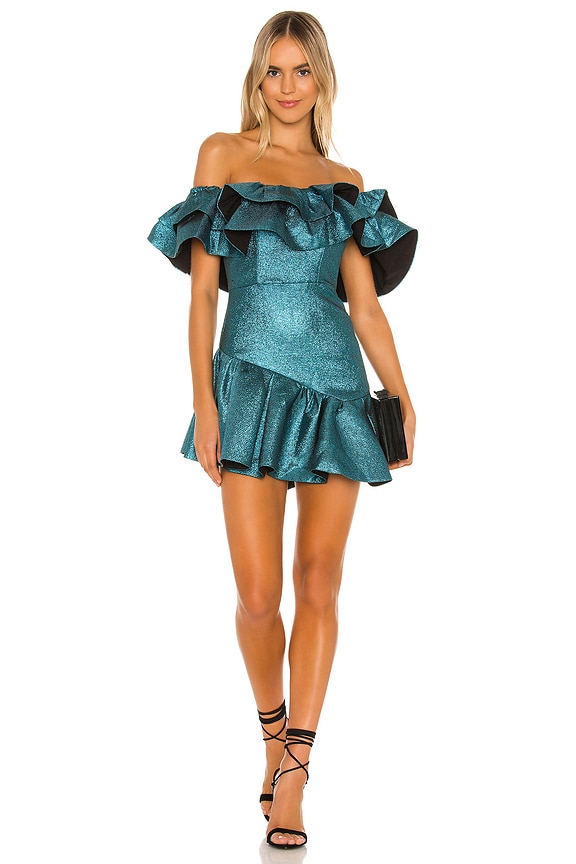 view 1 of 4 Tigerlily Mini Dress in Aquatic Blue